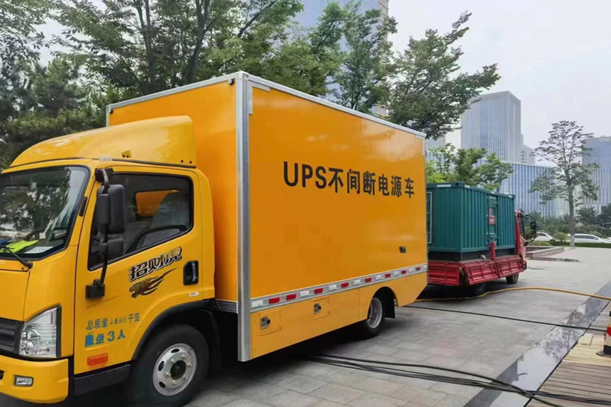 贵德发电机租赁施工现场